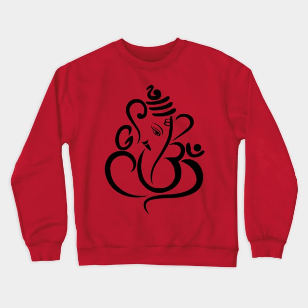 Ganesha, elephant-headed Hindu god of beginnings! Crewneck Sweatshirt by x3rohour